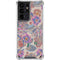 Warm Taupe Floral Galaxy S21 Ultra 5G Clear Case